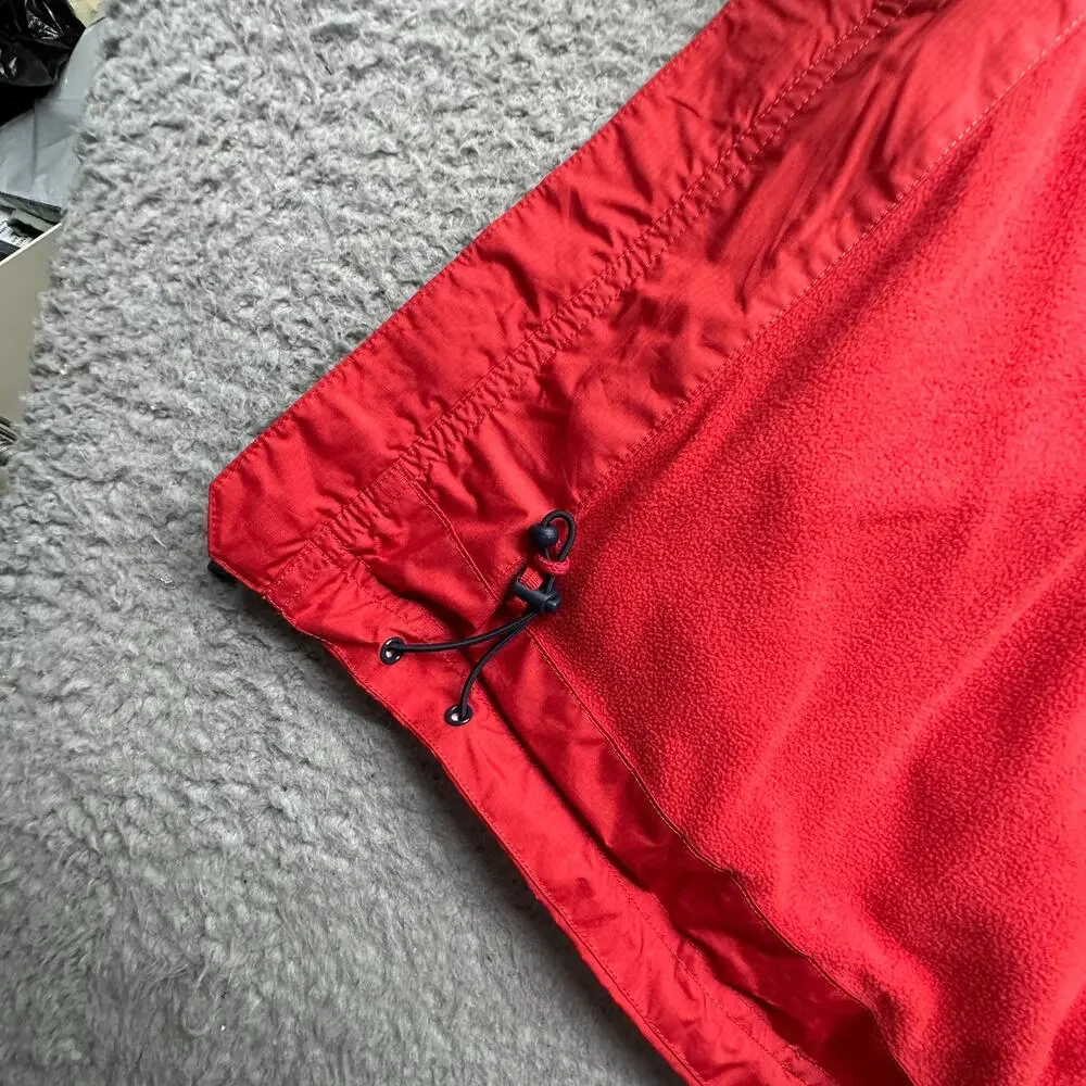 Vineyard Vines Vest Red Full Zip Fleece Mens Large Pockets Drawstring